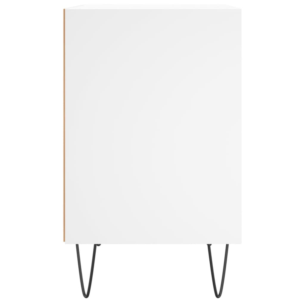 Nachtkastjes 2 st 40x30x50 cm bewerkt hout wit is nu te koop bij PeponiXL, paradijselijk wonen!