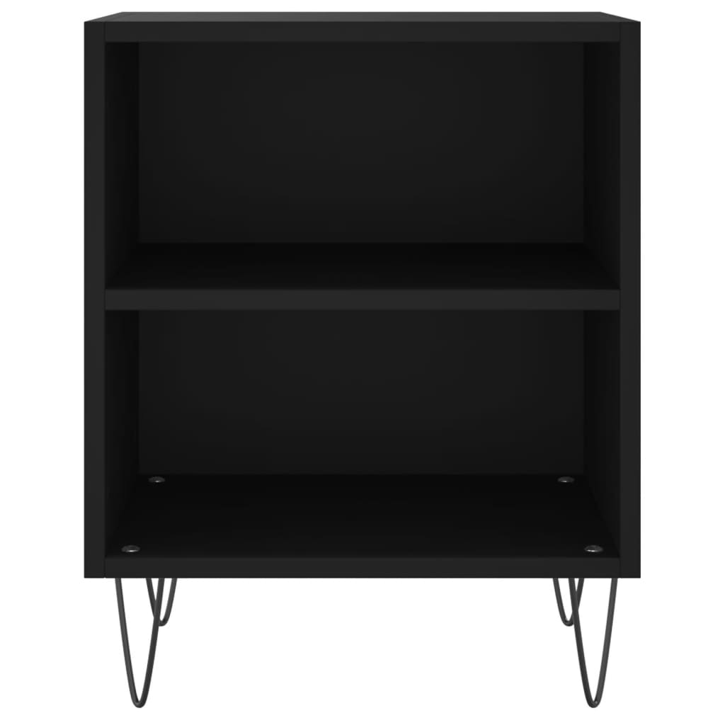 Nachtkastjes 2 st 40x30x50 cm bewerkt hout zwart is nu te koop bij PeponiXL, paradijselijk wonen!