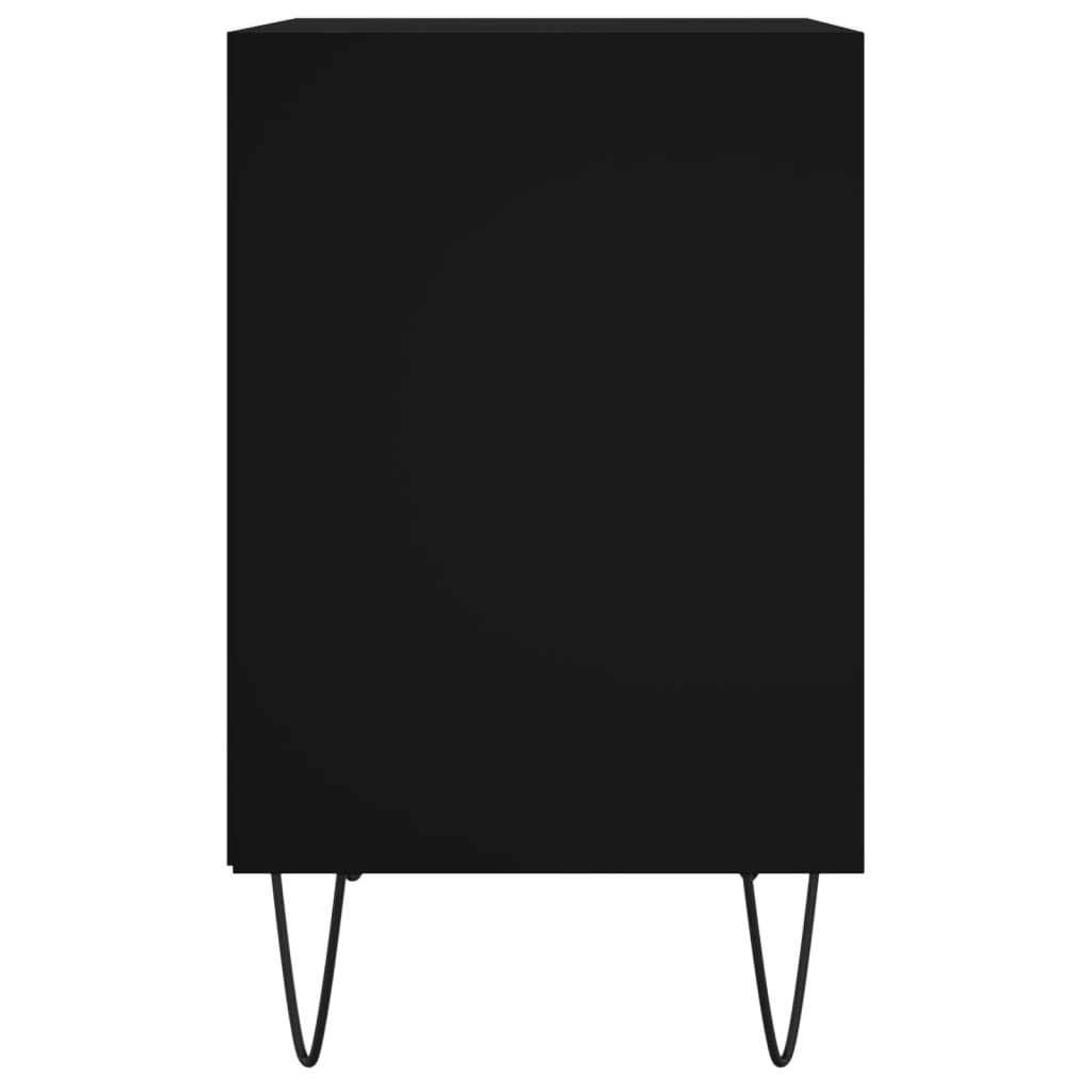 Nachtkastjes 2 st 40x30x50 cm bewerkt hout zwart is nu te koop bij PeponiXL, paradijselijk wonen!