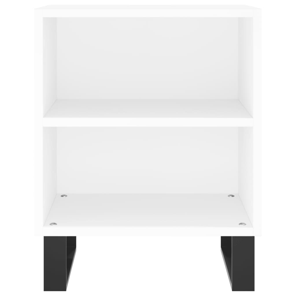 Nachtkastje 40x30x50 cm bewerkt hout wit is nu te koop bij PeponiXL, paradijselijk wonen!