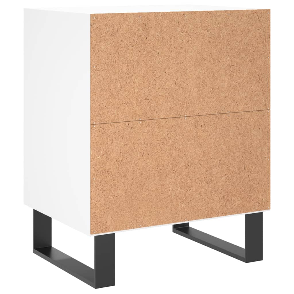 Nachtkastje 40x30x50 cm bewerkt hout wit is nu te koop bij PeponiXL, paradijselijk wonen!