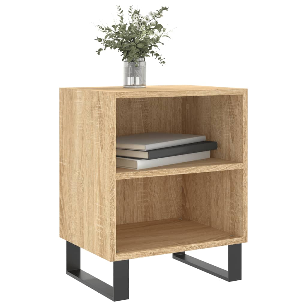 Nachtkastjes 2 st 40x30x50 cm bewerkt hout sonoma eikenkleurig is nu te koop bij PeponiXL, paradijselijk wonen!