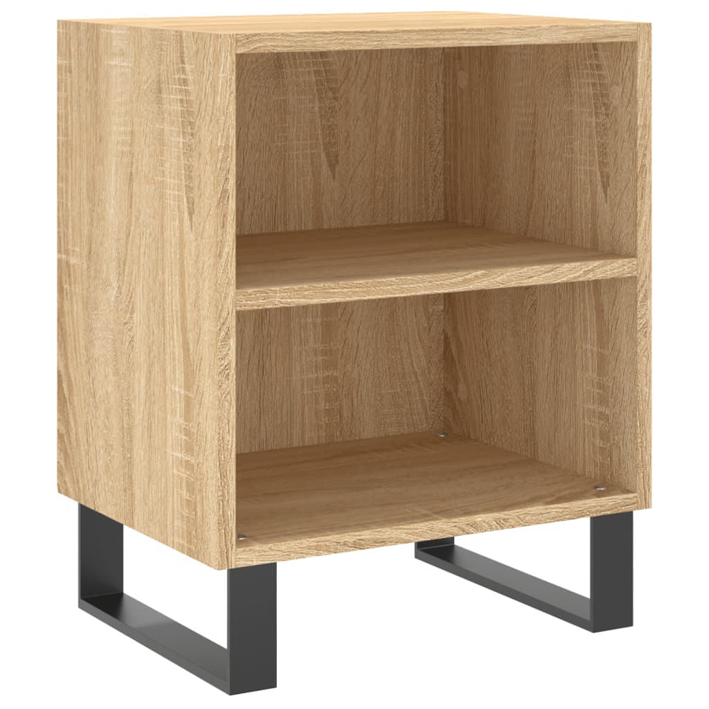 Nachtkastjes 2 st 40x30x50 cm bewerkt hout sonoma eikenkleurig is nu te koop bij PeponiXL, paradijselijk wonen!