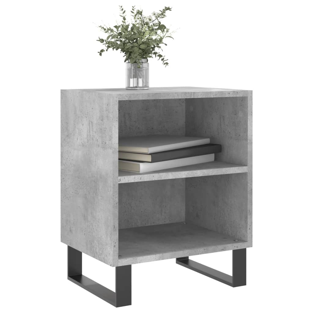 Nachtkastjes 2 st 40x30x50 cm bewerkt hout betongrijs is nu te koop bij PeponiXL, paradijselijk wonen!