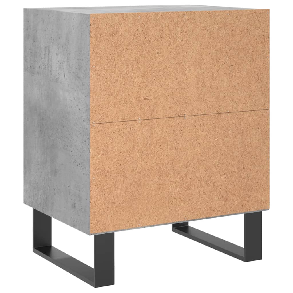 Nachtkastjes 2 st 40x30x50 cm bewerkt hout betongrijs is nu te koop bij PeponiXL, paradijselijk wonen!