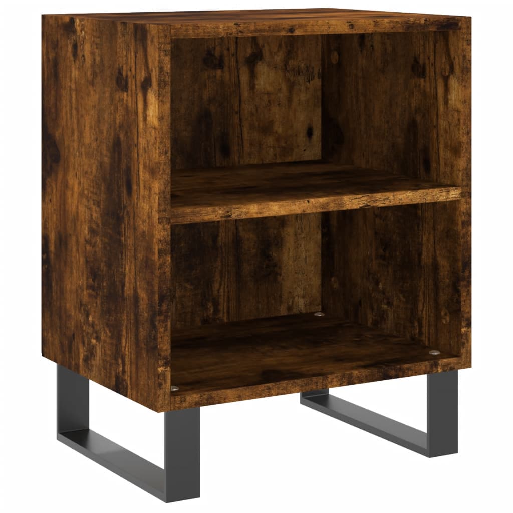 Nachtkastje 40x30x50 cm bewerkt hout gerookt eikenkleurig is nu te koop bij PeponiXL, paradijselijk wonen!