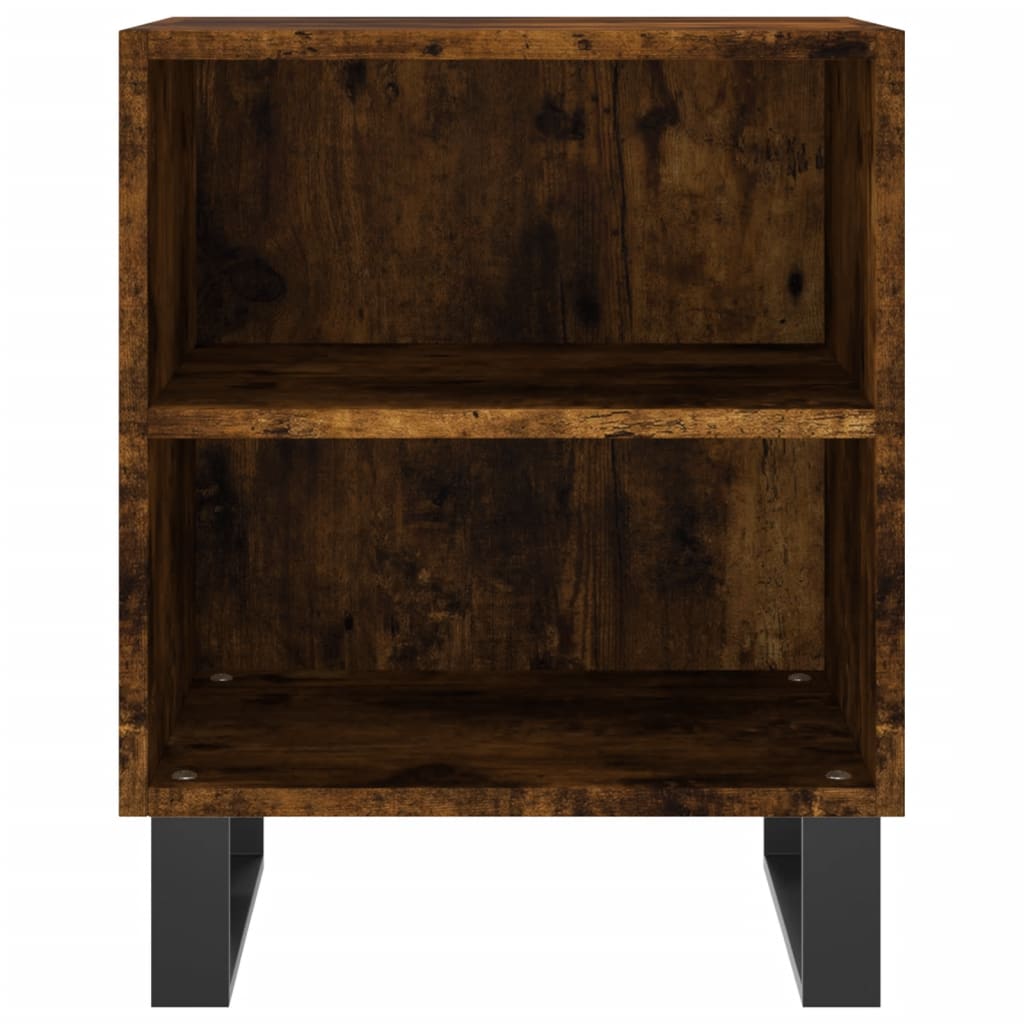 Nachtkastje 40x30x50 cm bewerkt hout gerookt eikenkleurig is nu te koop bij PeponiXL, paradijselijk wonen!