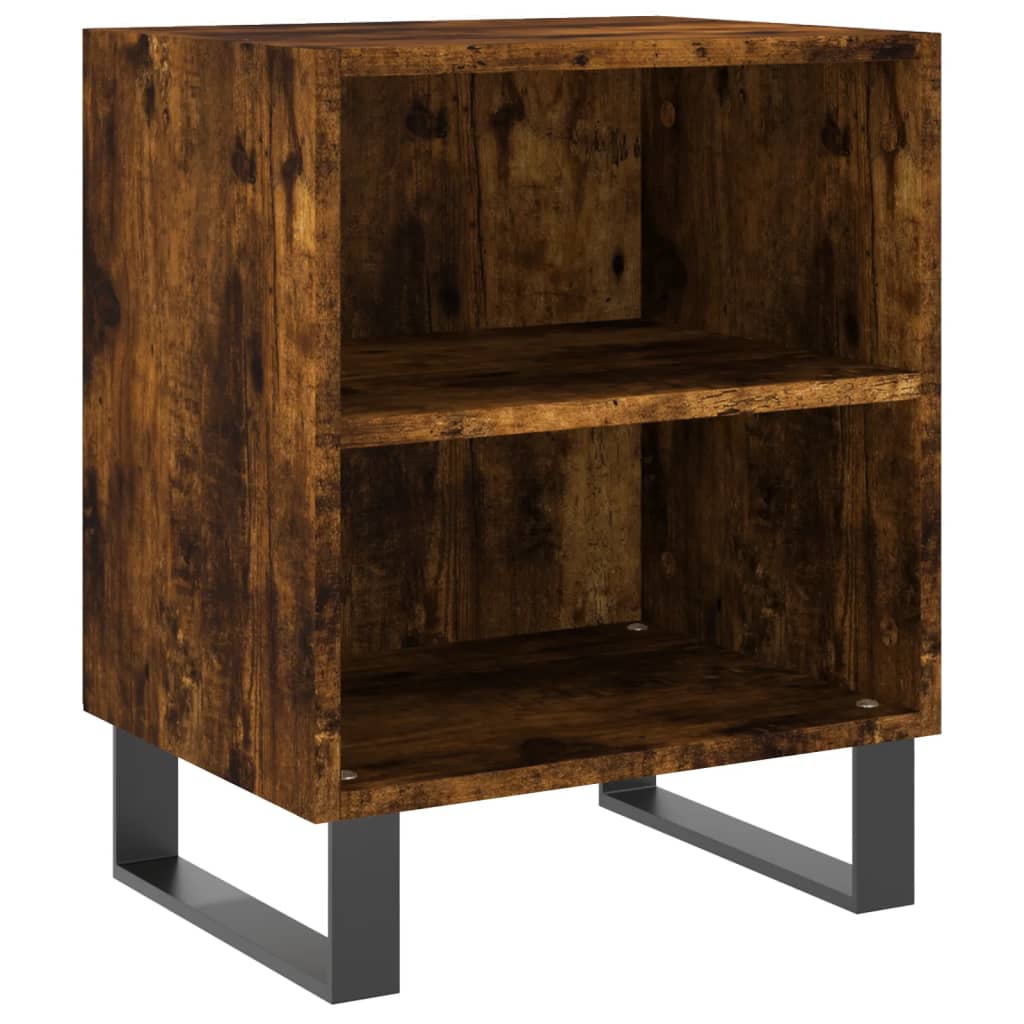 Nachtkastjes 2 st 40x30x50 cm bewerkt hout gerookt eikenkleurig is nu te koop bij PeponiXL, paradijselijk wonen!
