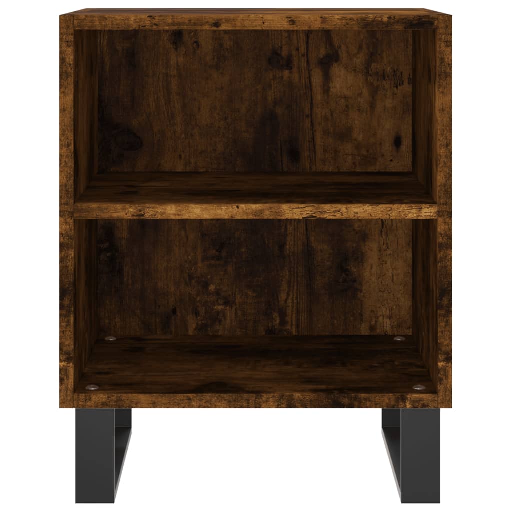 Nachtkastjes 2 st 40x30x50 cm bewerkt hout gerookt eikenkleurig is nu te koop bij PeponiXL, paradijselijk wonen!