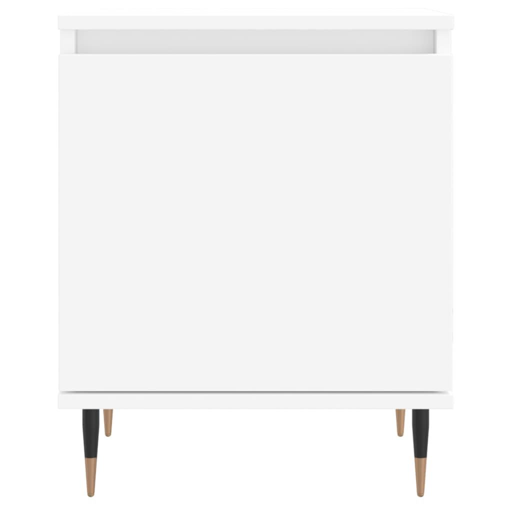 Nachtkastjes 2 st 40x30x50 cm bewerkt hout wit is nu te koop bij PeponiXL, paradijselijk wonen!