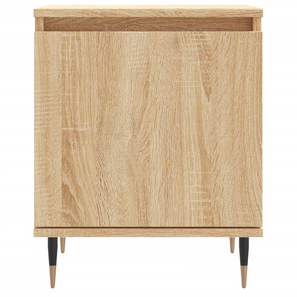 Nachtkastjes 2 st 40x30x50 cm bewerkt hout sonoma eikenkleurig is nu te koop bij PeponiXL, paradijselijk wonen!