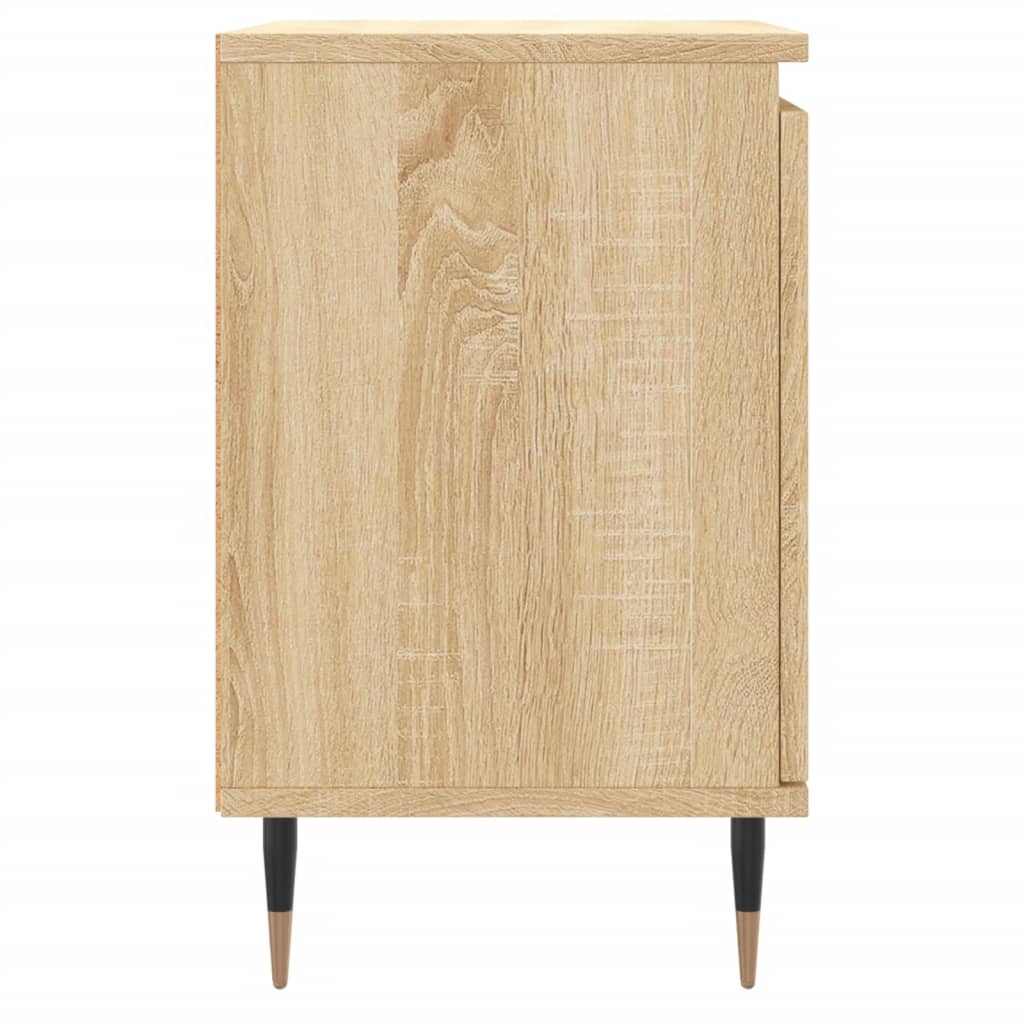 Nachtkastjes 2 st 40x30x50 cm bewerkt hout sonoma eikenkleurig is nu te koop bij PeponiXL, paradijselijk wonen!