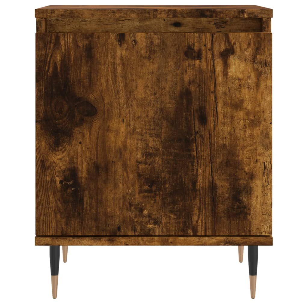 Nachtkastjes 2 st 40x30x50 cm bewerkt hout gerookt eikenkleurig is nu te koop bij PeponiXL, paradijselijk wonen!