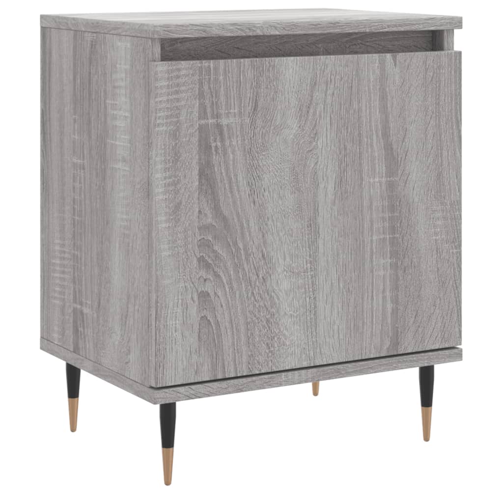 Nachtkastje 40x30x50 cm bewerkt hout grijs sonoma eikenkleurig is nu te koop bij PeponiXL, paradijselijk wonen!