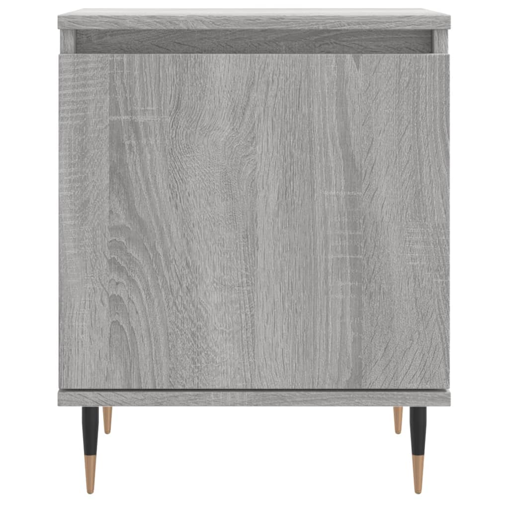 Nachtkastje 40x30x50 cm bewerkt hout grijs sonoma eikenkleurig is nu te koop bij PeponiXL, paradijselijk wonen!