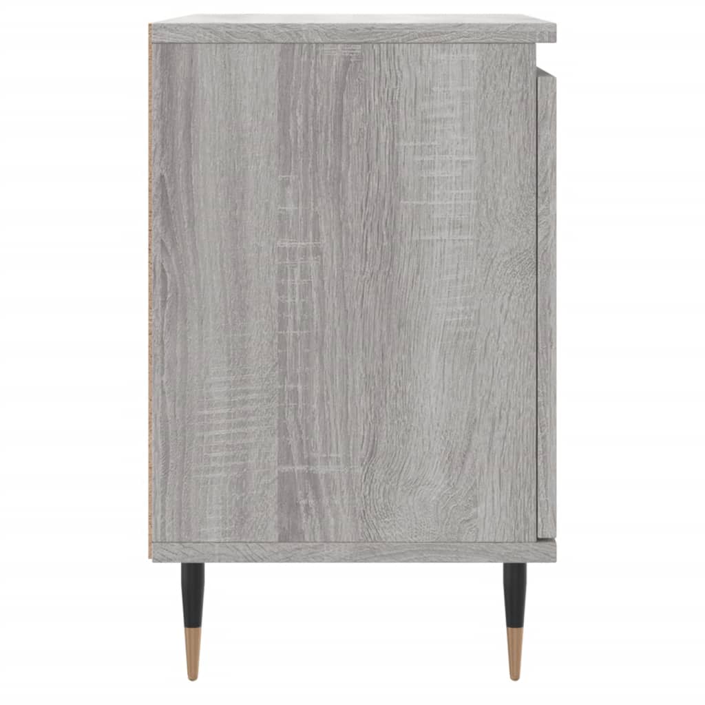 Nachtkastje 40x30x50 cm bewerkt hout grijs sonoma eikenkleurig is nu te koop bij PeponiXL, paradijselijk wonen!