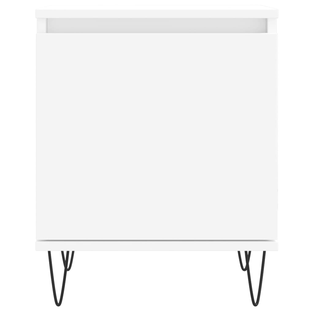Nachtkastjes 2 st 40x30x50 cm bewerkt hout wit is nu te koop bij PeponiXL, paradijselijk wonen!