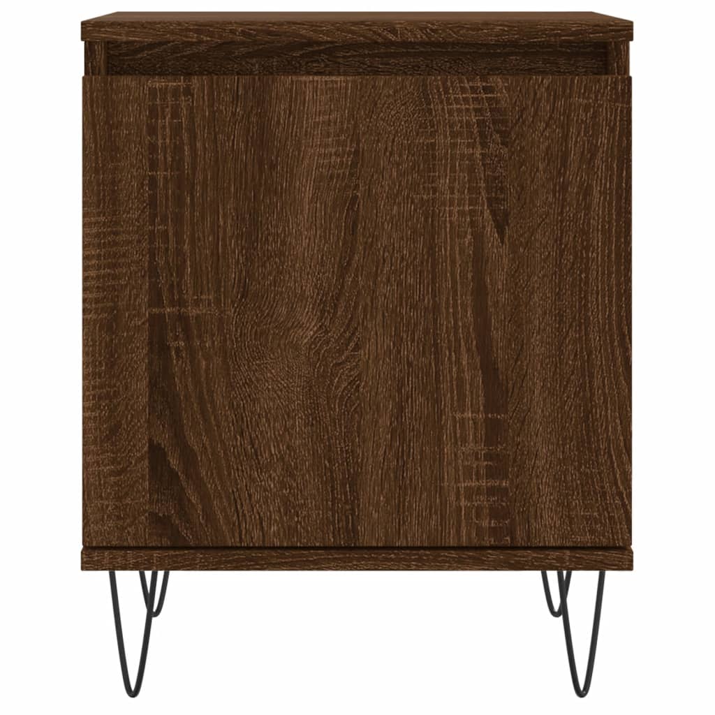 Nachtkastje 40x30x50 cm bewerkt hout bruin eikenkleur is nu te koop bij PeponiXL, paradijselijk wonen!