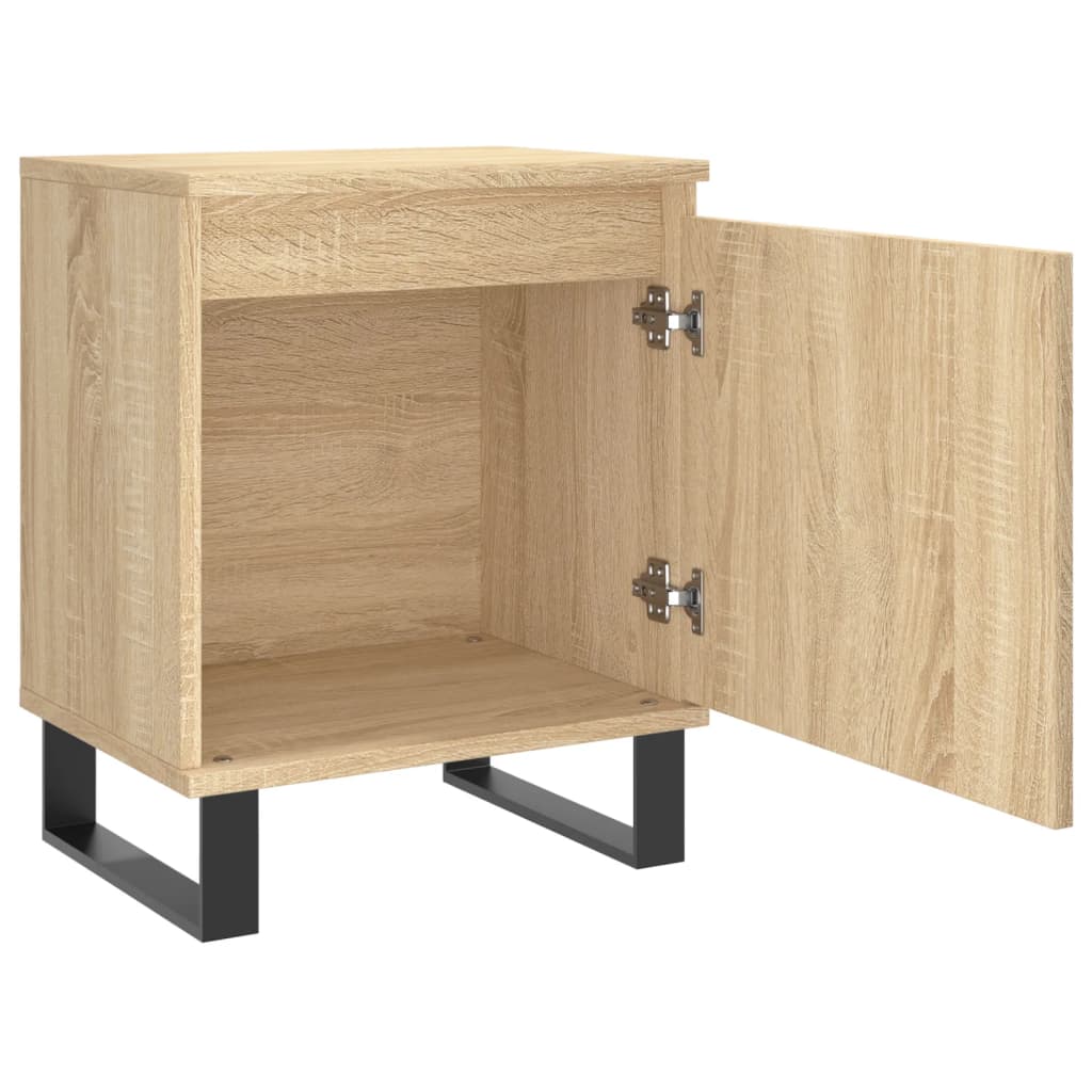Nachtkastjes 2 st 40x30x50 cm bewerkt hout sonoma eikenkleurig is nu te koop bij PeponiXL, paradijselijk wonen!