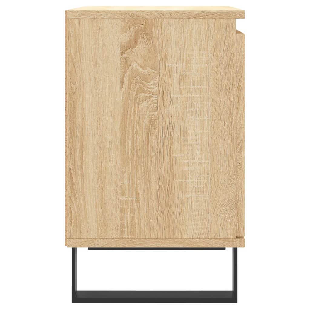Nachtkastjes 2 st 40x30x50 cm bewerkt hout sonoma eikenkleurig is nu te koop bij PeponiXL, paradijselijk wonen!