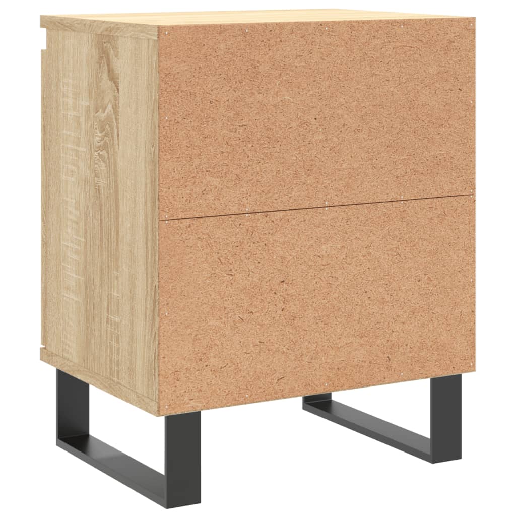 Nachtkastjes 2 st 40x30x50 cm bewerkt hout sonoma eikenkleurig is nu te koop bij PeponiXL, paradijselijk wonen!