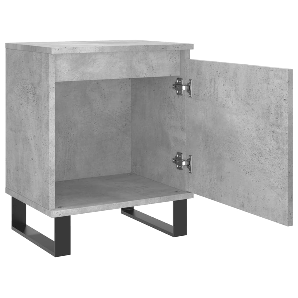 Nachtkastjes 2 st 40x30x50 cm bewerkt hout betongrijs is nu te koop bij PeponiXL, paradijselijk wonen!