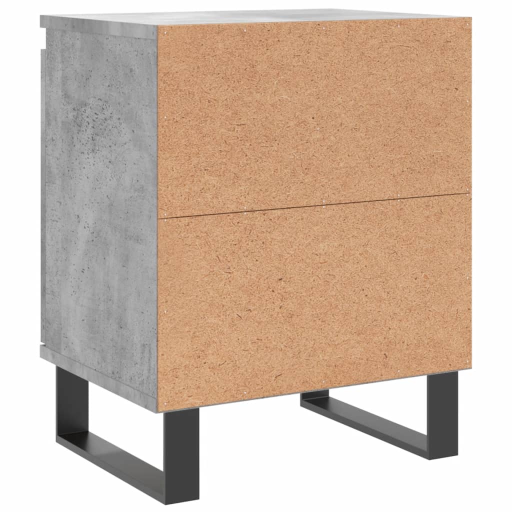 Nachtkastjes 2 st 40x30x50 cm bewerkt hout betongrijs is nu te koop bij PeponiXL, paradijselijk wonen!