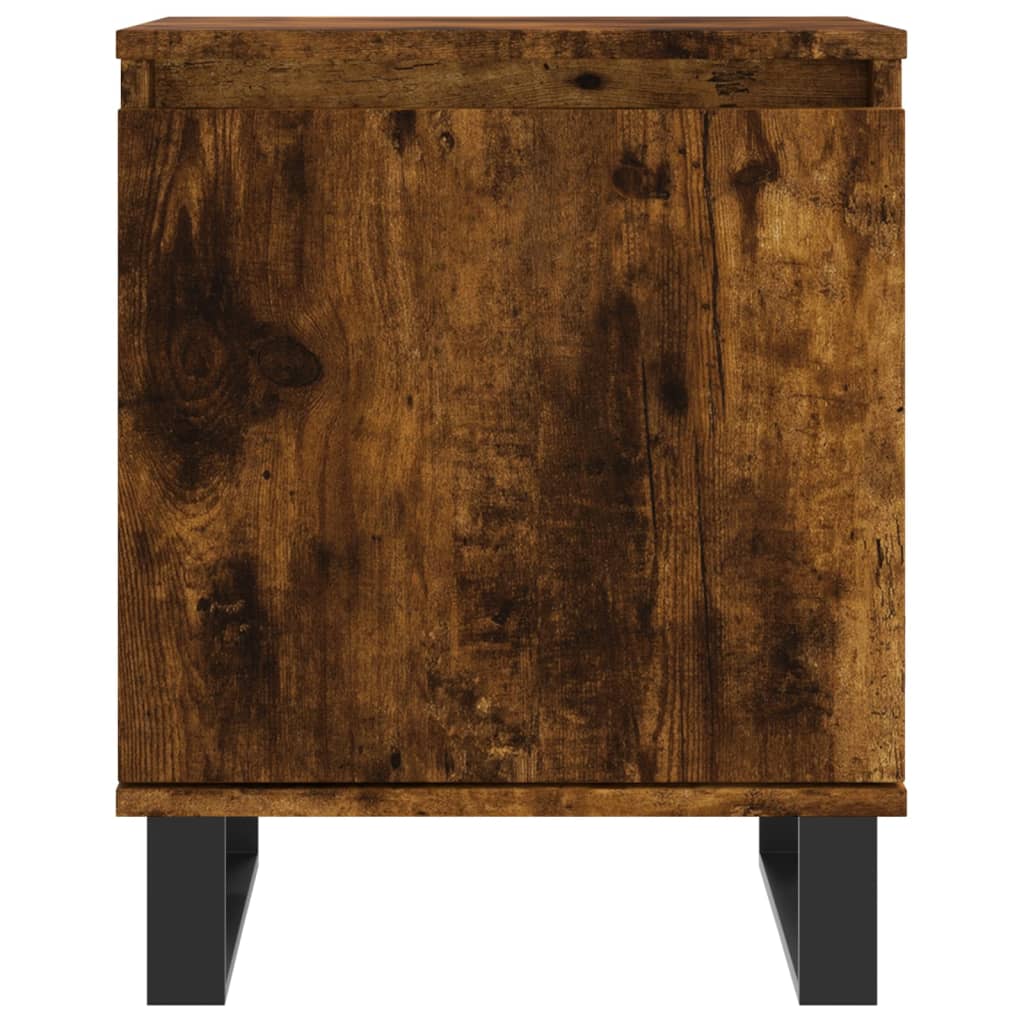 Nachtkastjes 2 st 40x30x50 cm bewerkt hout gerookt eikenkleurig is nu te koop bij PeponiXL, paradijselijk wonen!
