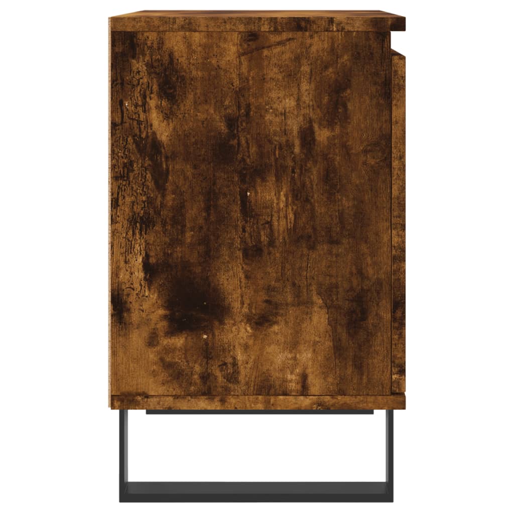 Nachtkastjes 2 st 40x30x50 cm bewerkt hout gerookt eikenkleurig is nu te koop bij PeponiXL, paradijselijk wonen!