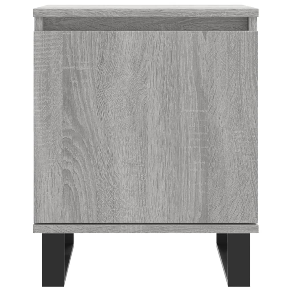 Nachtkastjes 2 st 40x30x50 cm bewerkt hout grijs sonoma eiken is nu te koop bij PeponiXL, paradijselijk wonen!