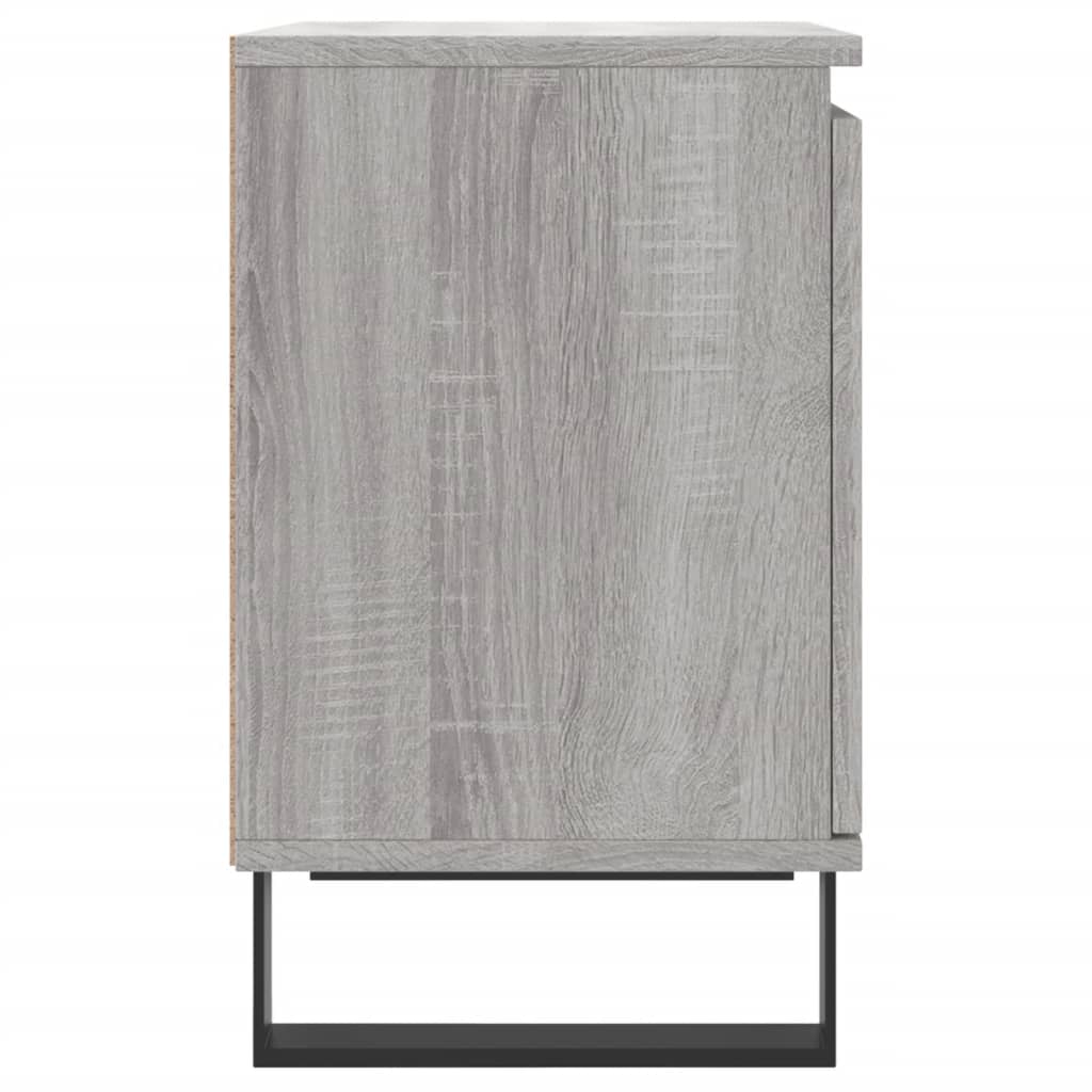Nachtkastjes 2 st 40x30x50 cm bewerkt hout grijs sonoma eiken is nu te koop bij PeponiXL, paradijselijk wonen!