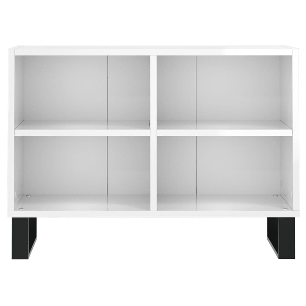 Tv-meubel 69,5x30x50 cm bewerkt hout hoogglans wit is nu te koop bij PeponiXL, paradijselijk wonen!