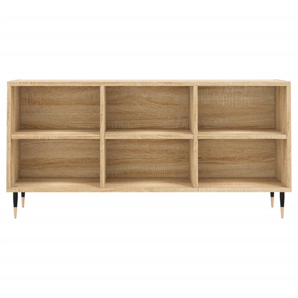 Tv-meubel 103,5x30x50 cm bewerkt hout sonoma eikenkleurig is nu te koop bij PeponiXL, paradijselijk wonen!