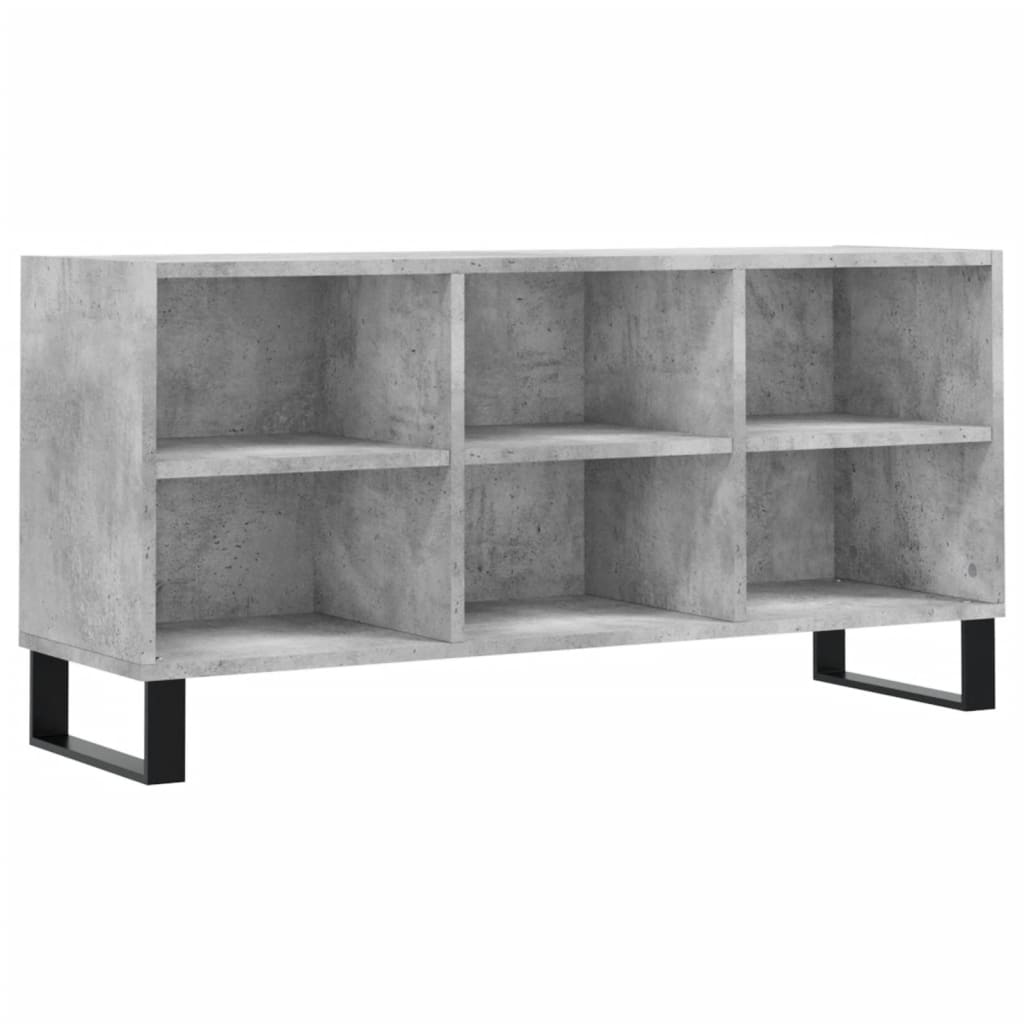 Tv-meubel 103,5x30x50 cm bewerkt hout betongrijs is nu te koop bij PeponiXL, paradijselijk wonen!