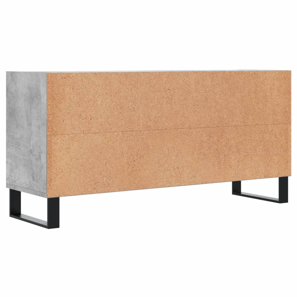 Tv-meubel 103,5x30x50 cm bewerkt hout betongrijs is nu te koop bij PeponiXL, paradijselijk wonen!