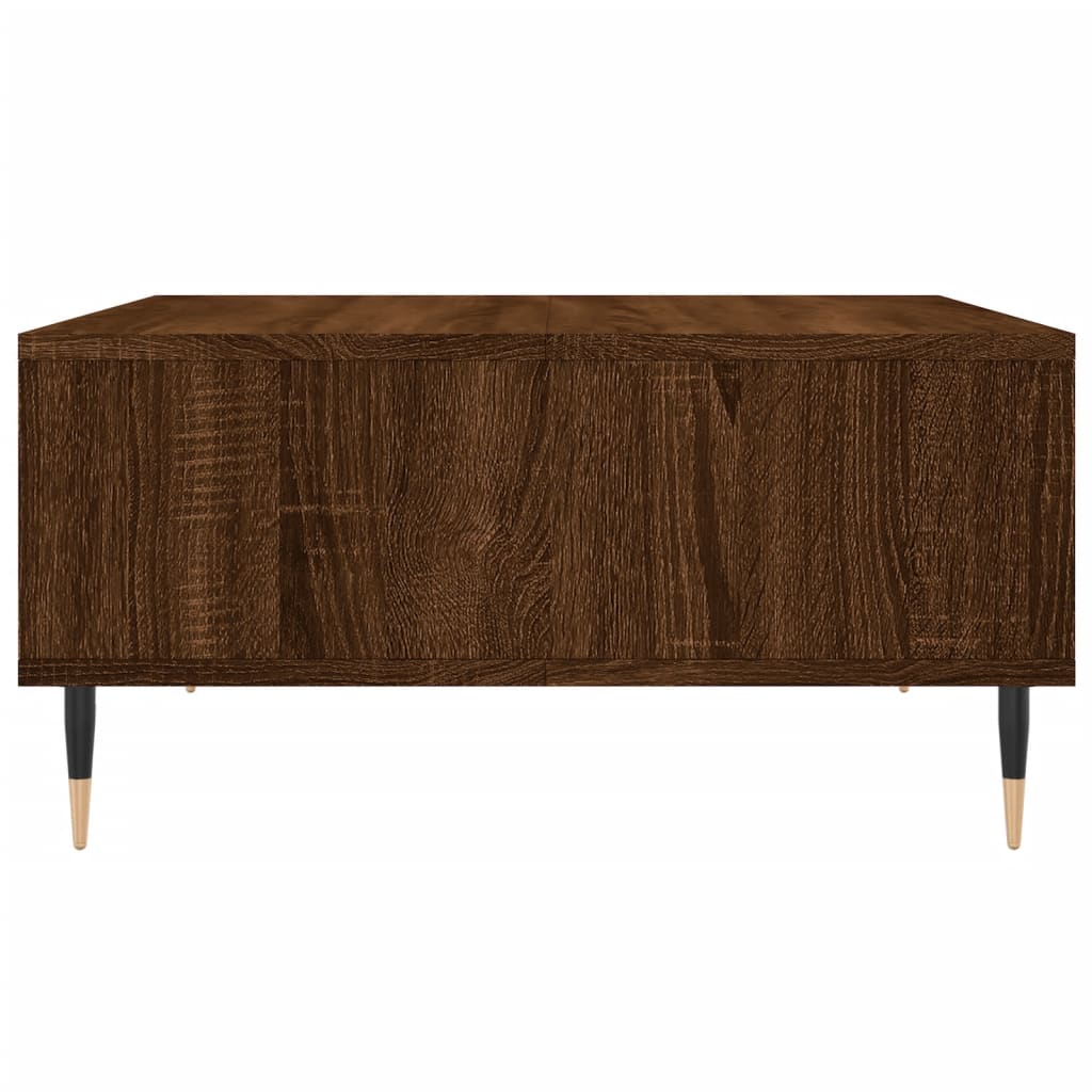 Salontafel 60x60x30 cm bewerkt hout bruineiken is nu te koop bij PeponiXL, paradijselijk wonen!