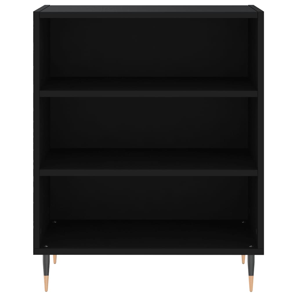 Dressoir 57x35x70 cm bewerkt hout zwart is nu te koop bij PeponiXL, paradijselijk wonen!