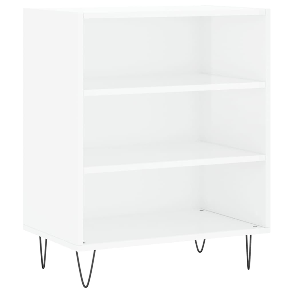 Dressoir 57x35x70 cm bewerkt hout hoogglans wit is nu te koop bij PeponiXL, paradijselijk wonen!