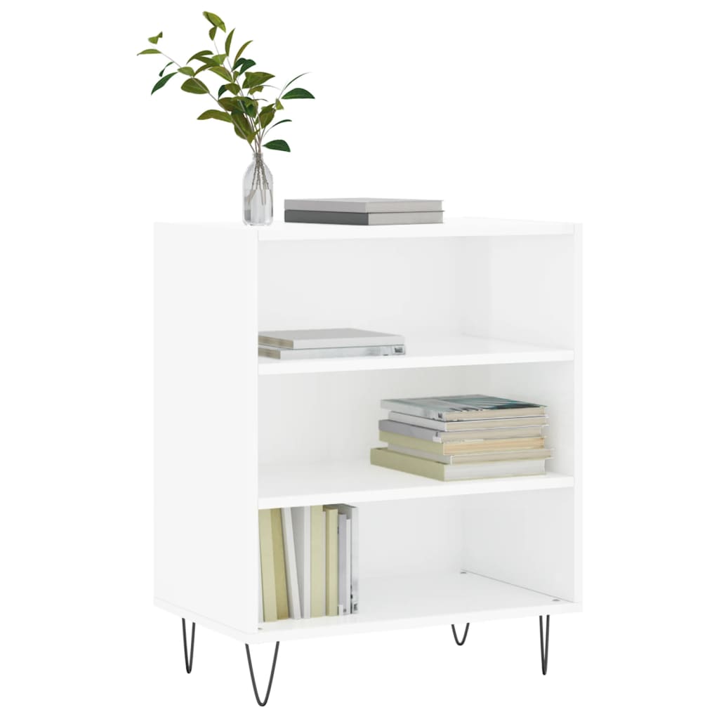 Dressoir 57x35x70 cm bewerkt hout hoogglans wit is nu te koop bij PeponiXL, paradijselijk wonen!