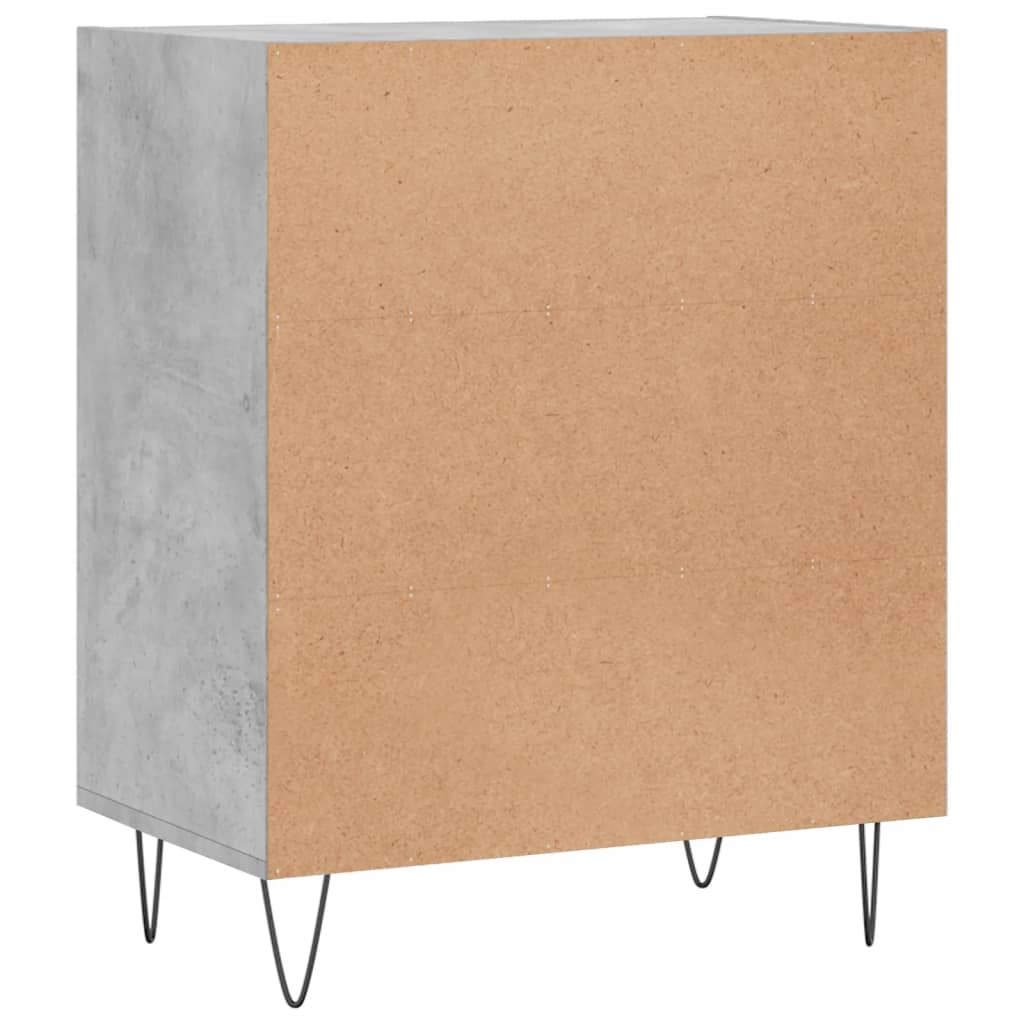 Dressoir 57x35x70 cm bewerkt hout betongrijs is nu te koop bij PeponiXL, paradijselijk wonen!