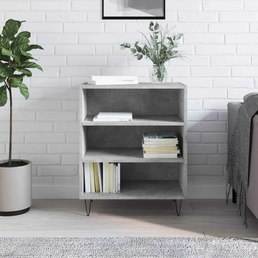 Dressoir 57x35x70 cm bewerkt hout betongrijs is nu te koop bij PeponiXL, paradijselijk wonen!