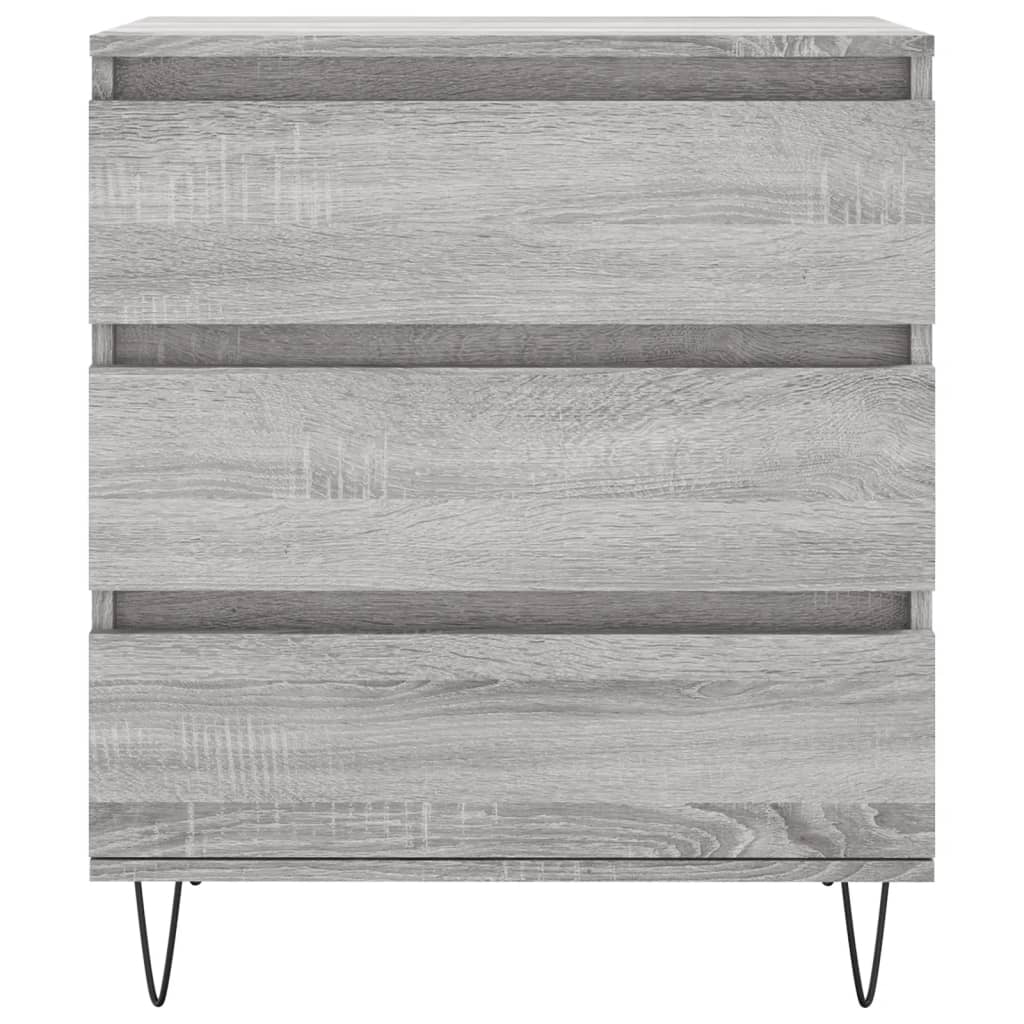 Dressoir 60x35x70 cm bewerkt hout grijs sonoma eikenkleurig is nu te koop bij PeponiXL, paradijselijk wonen!