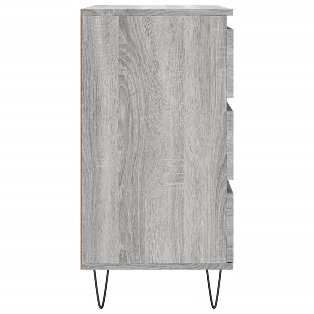 Dressoir 60x35x70 cm bewerkt hout grijs sonoma eikenkleurig is nu te koop bij PeponiXL, paradijselijk wonen!