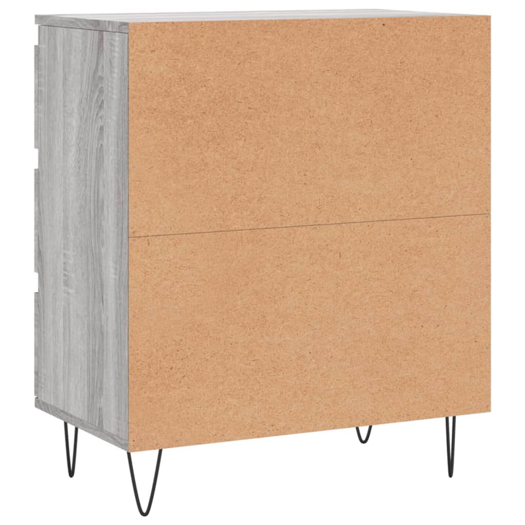 Dressoir 60x35x70 cm bewerkt hout grijs sonoma eikenkleurig is nu te koop bij PeponiXL, paradijselijk wonen!