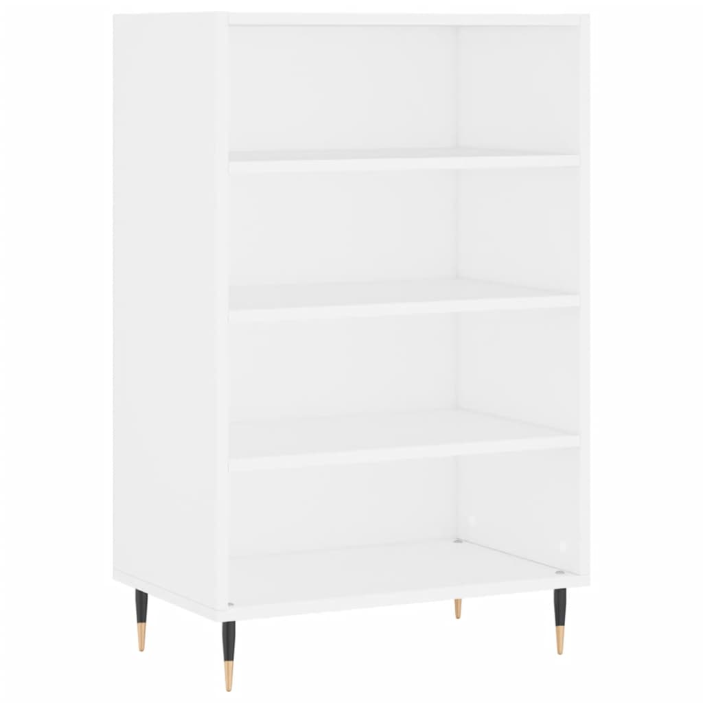 Hoge kast 57x35x90 cm bewerkt hout wit is nu te koop bij PeponiXL, paradijselijk wonen!