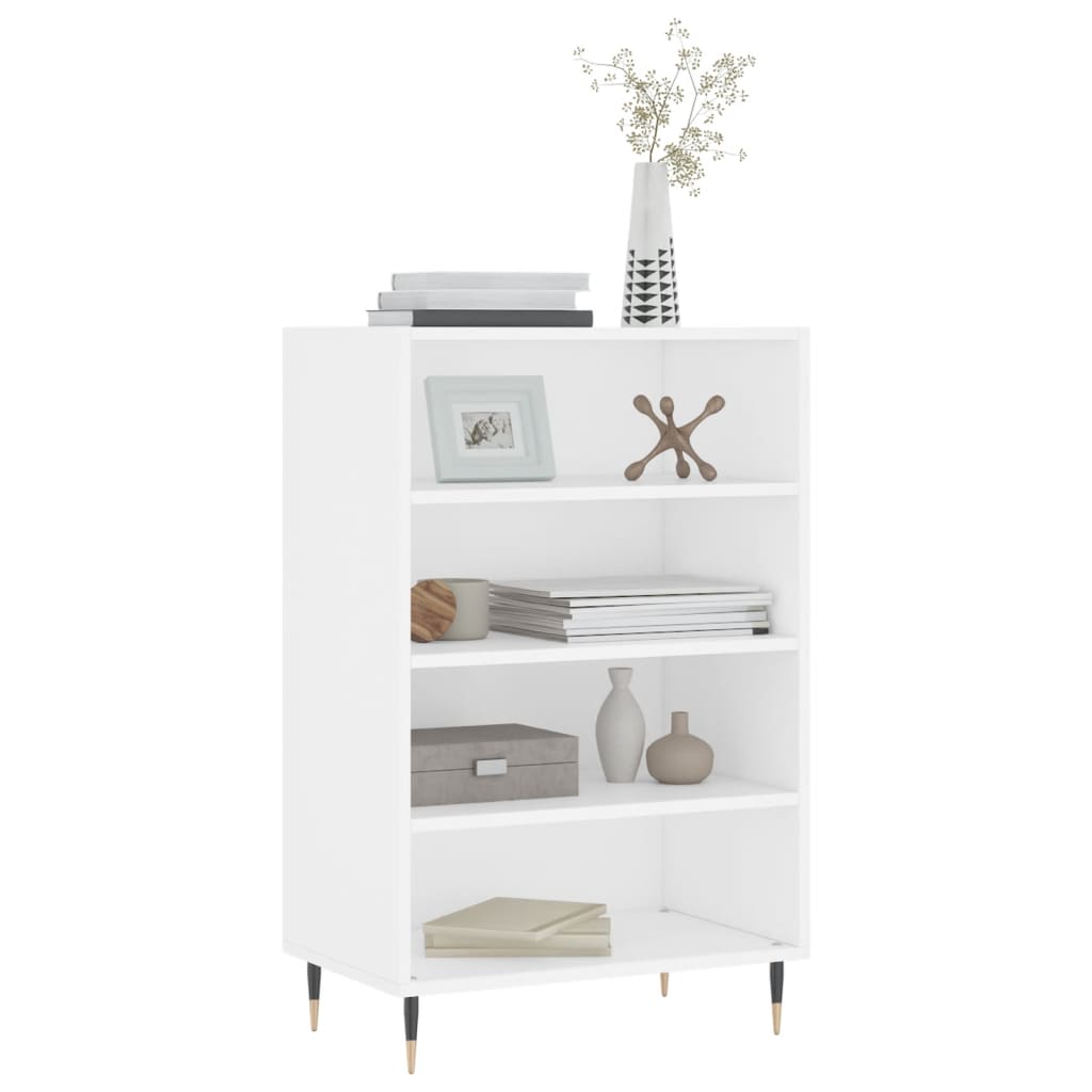 Hoge kast 57x35x90 cm bewerkt hout wit is nu te koop bij PeponiXL, paradijselijk wonen!