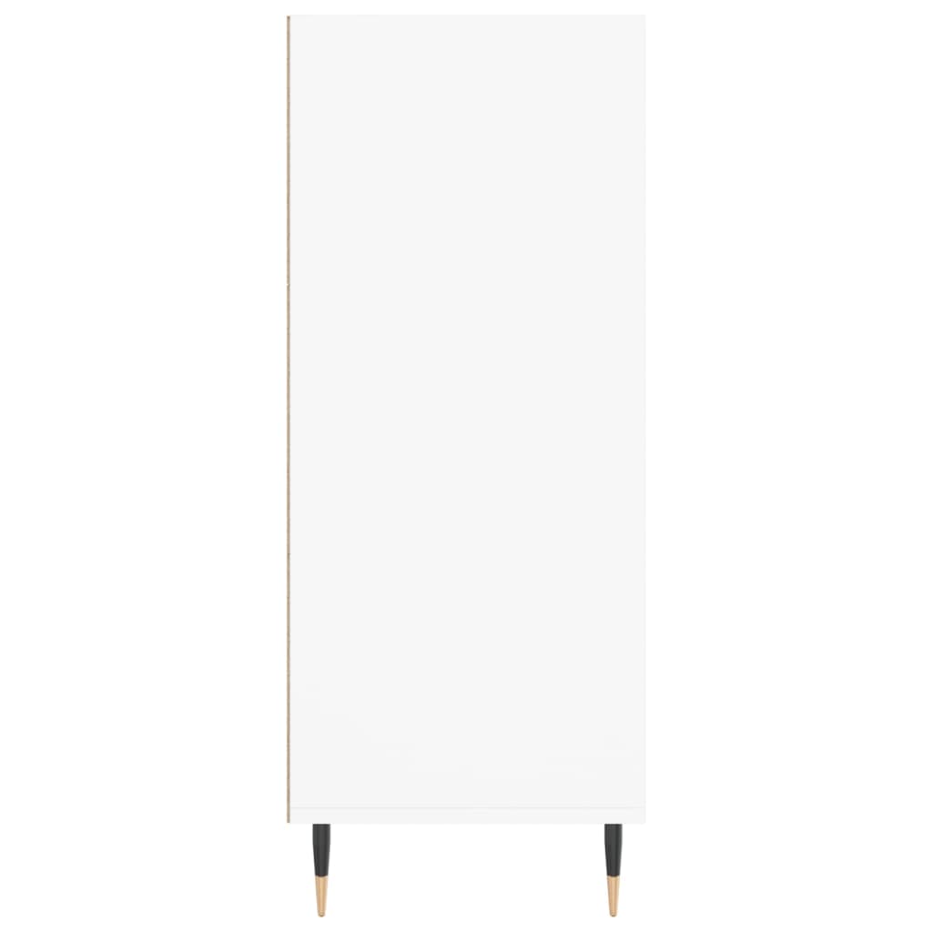 Hoge kast 57x35x90 cm bewerkt hout wit is nu te koop bij PeponiXL, paradijselijk wonen!