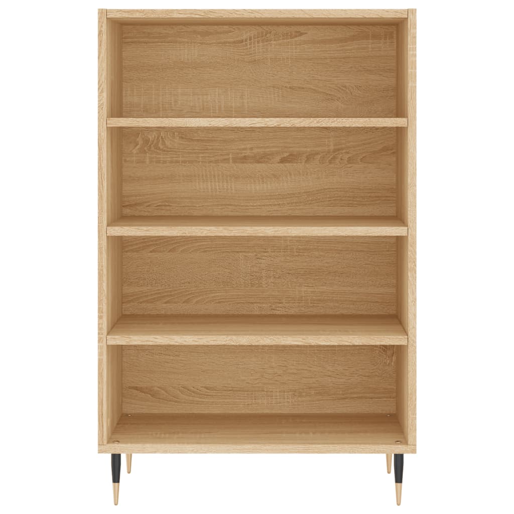 Hoge kast 57x35x90 cm bewerkt hout sonoma eikenkleurig is nu te koop bij PeponiXL, paradijselijk wonen!