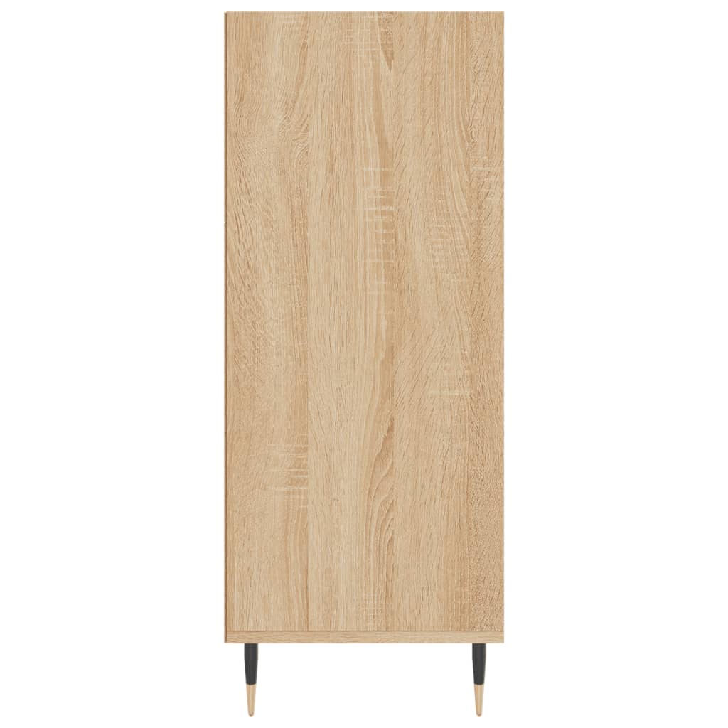 Hoge kast 57x35x90 cm bewerkt hout sonoma eikenkleurig is nu te koop bij PeponiXL, paradijselijk wonen!