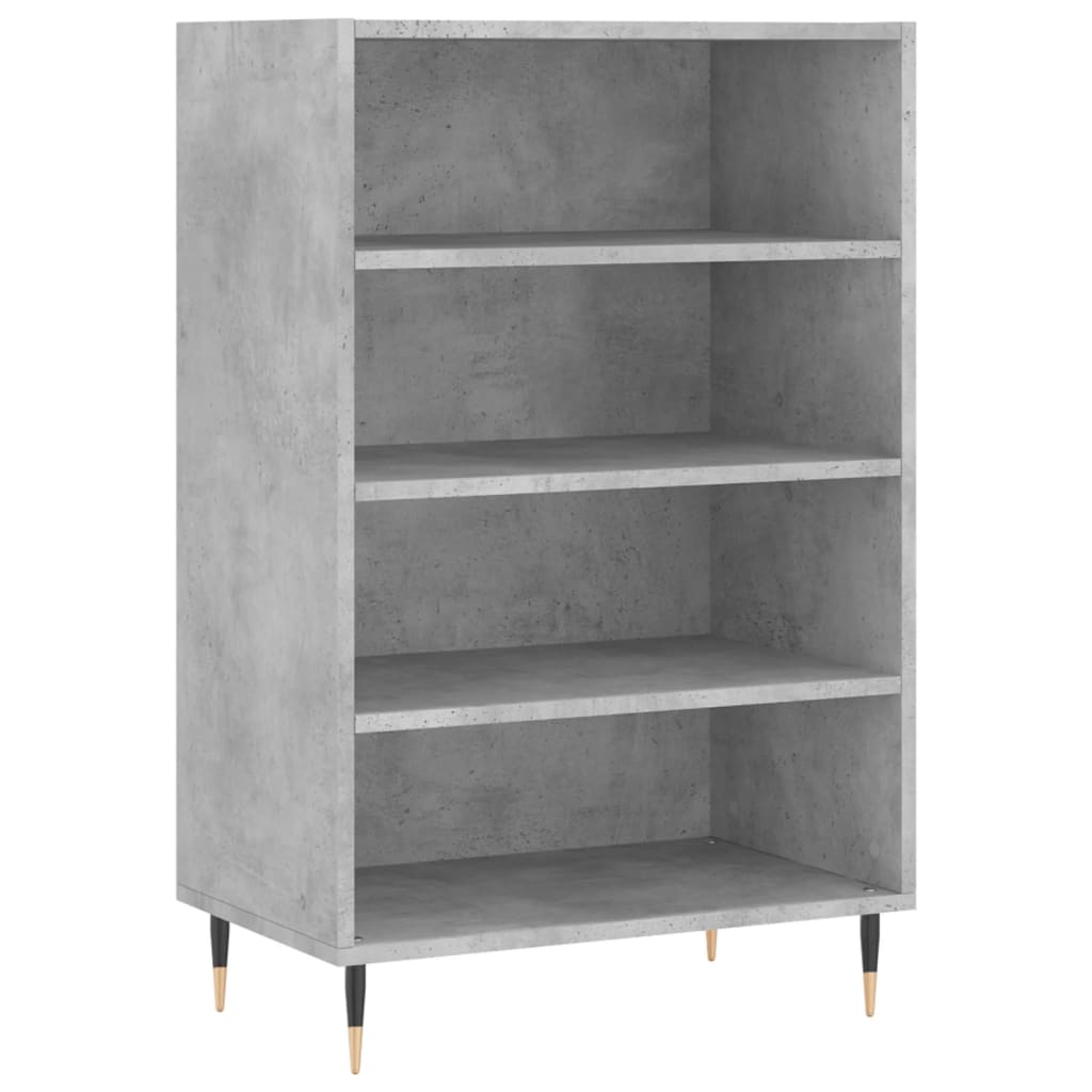 Hoge kast 57x35x90 cm bewerkt hout betongrijs is nu te koop bij PeponiXL, paradijselijk wonen!